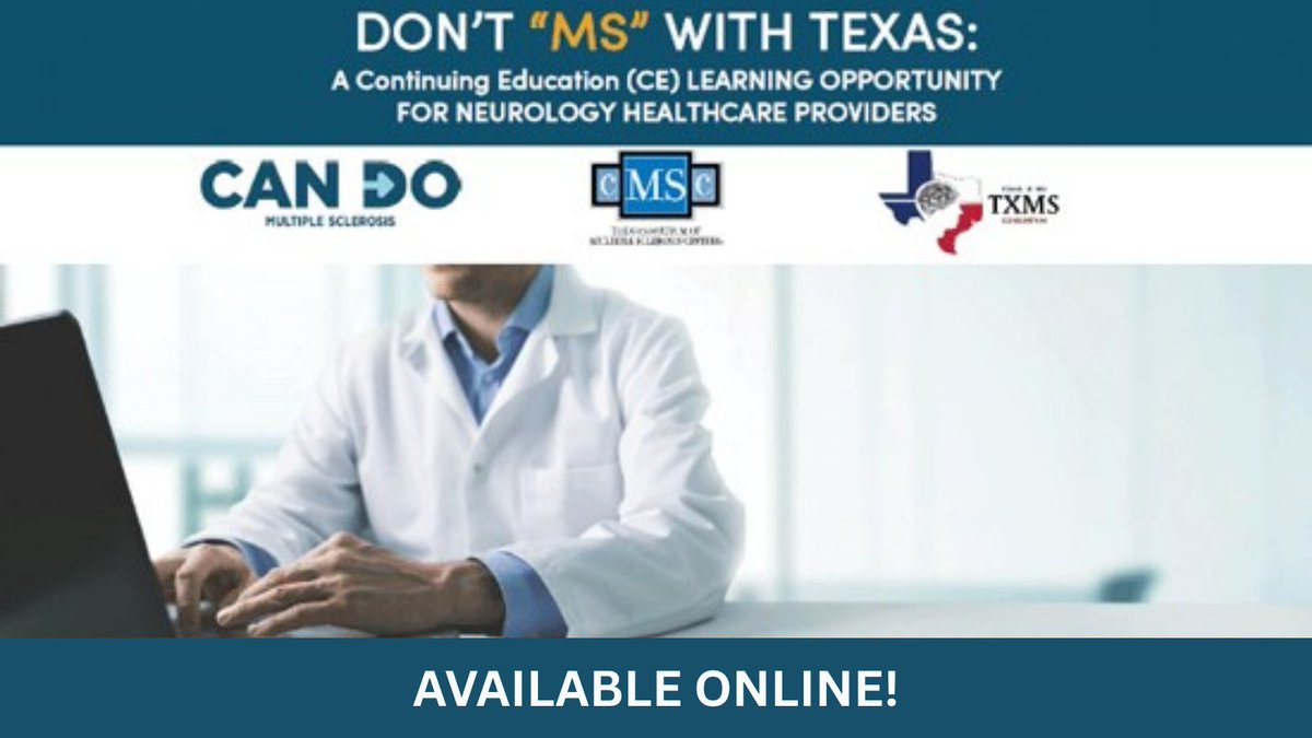 mscare's tweet photo. We are pleased to share with you a free virtual CME/CE webinar series to help you and your care team apply best practices for diagnosing MS and making treatment decisions.

@CanDoMS

https://t.co/YiiVLk2BuH https://t.co/0vBQnLQxma