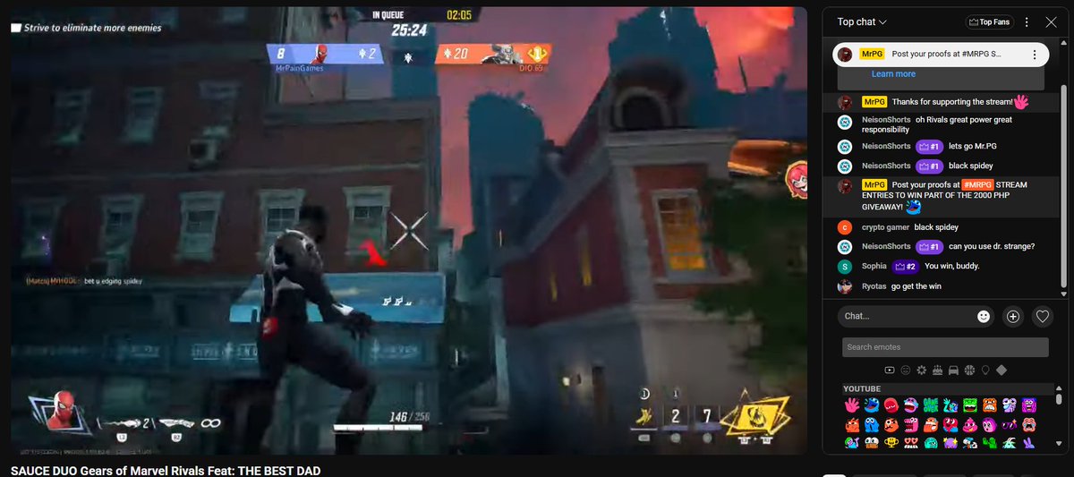 🚨 LIVE <a href="/MarvelRivals/">Marvel Rivals</a> STREAM w/ the crazy DUO <a href="/MrPGTV/">MR_PG | SAUCE</a> &amp; <a href="/OGKapKing/">Kap</a> + 2000 PHP giveaway for the supporters 

We watching here at <a href="/SAUCESQUADGG/">SAUCE SQUAD</a> Discord 🫶

Come say hi to this 14 yrs old creator! 💪
youtube.com/watch?v=154pjU…