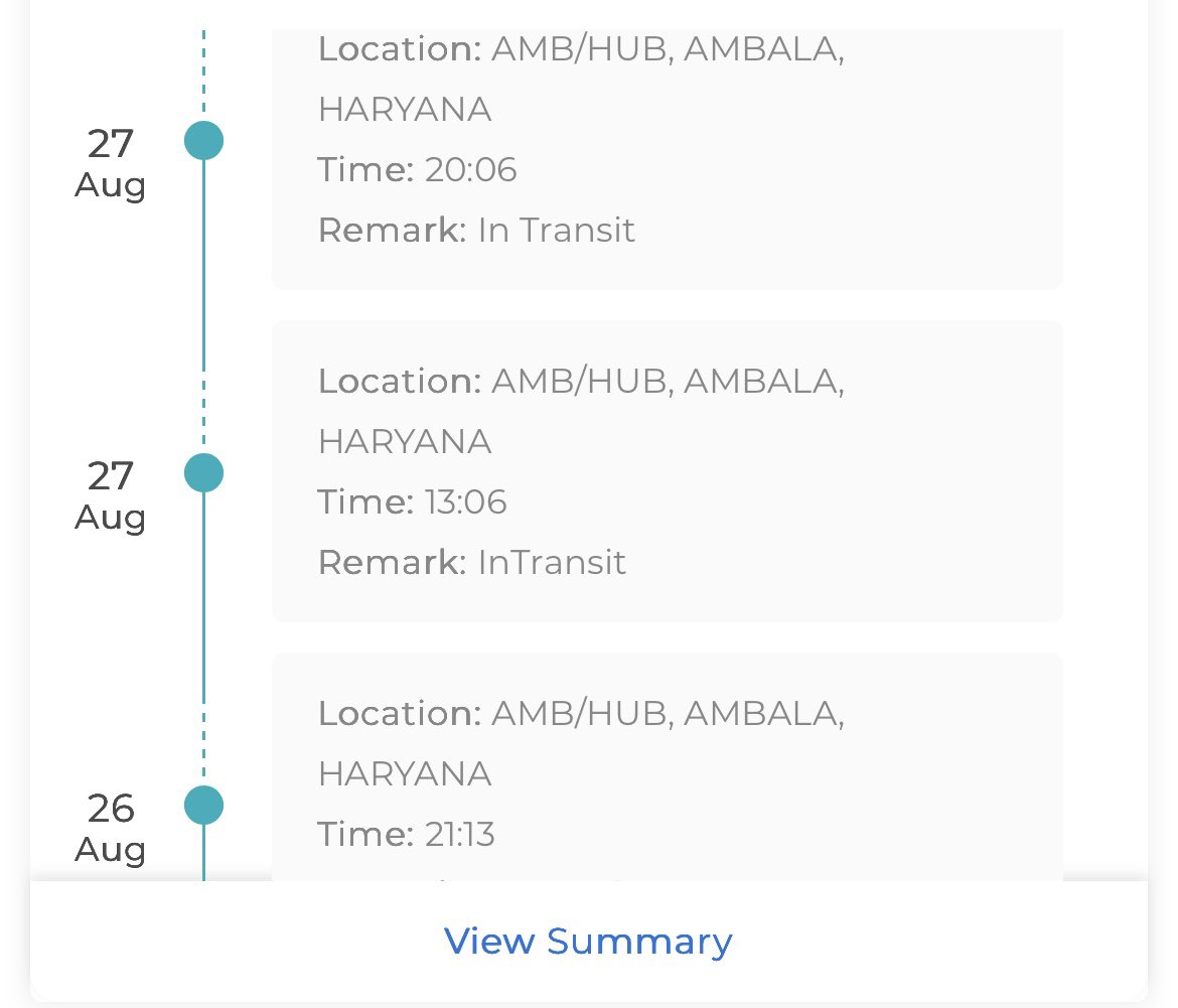 Amanjoshi52's tweet photo. Can anyone explain this to me? They sent an order from Delhi to Ambala, which is approximately 50 km from the delivery location. Then, they redirected the order from Ambala to Panipat, which is 2.5 hours away from the delivery point #pilgrims #TrendingNow https://t.co/MBCHCiHKkE