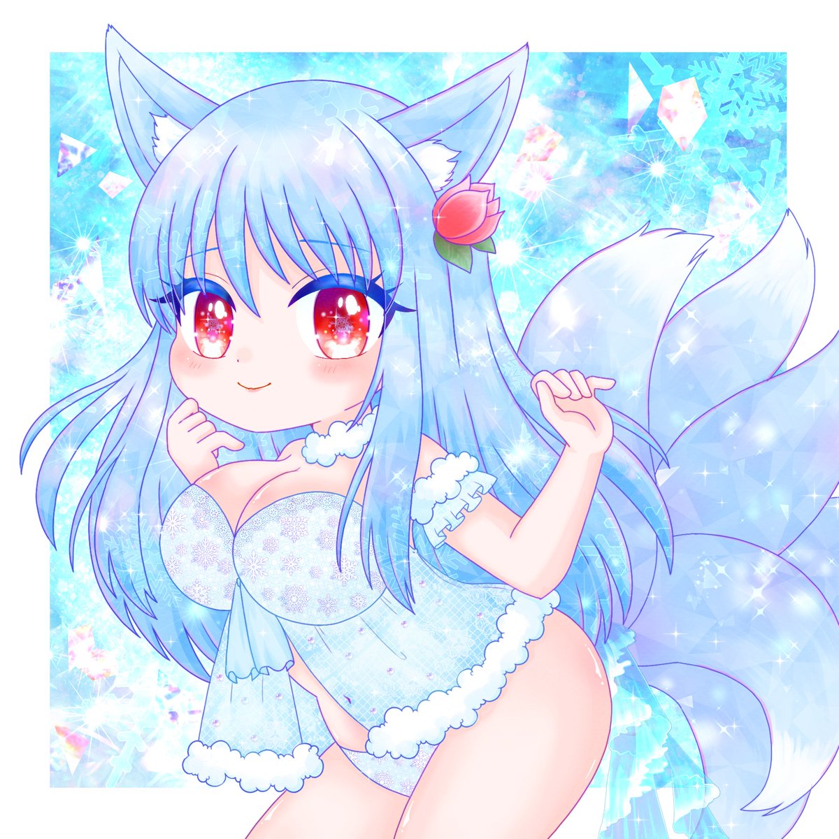 #理由もなく再掲していいタグ
雪のランジェリーがお気に入りです💕💕