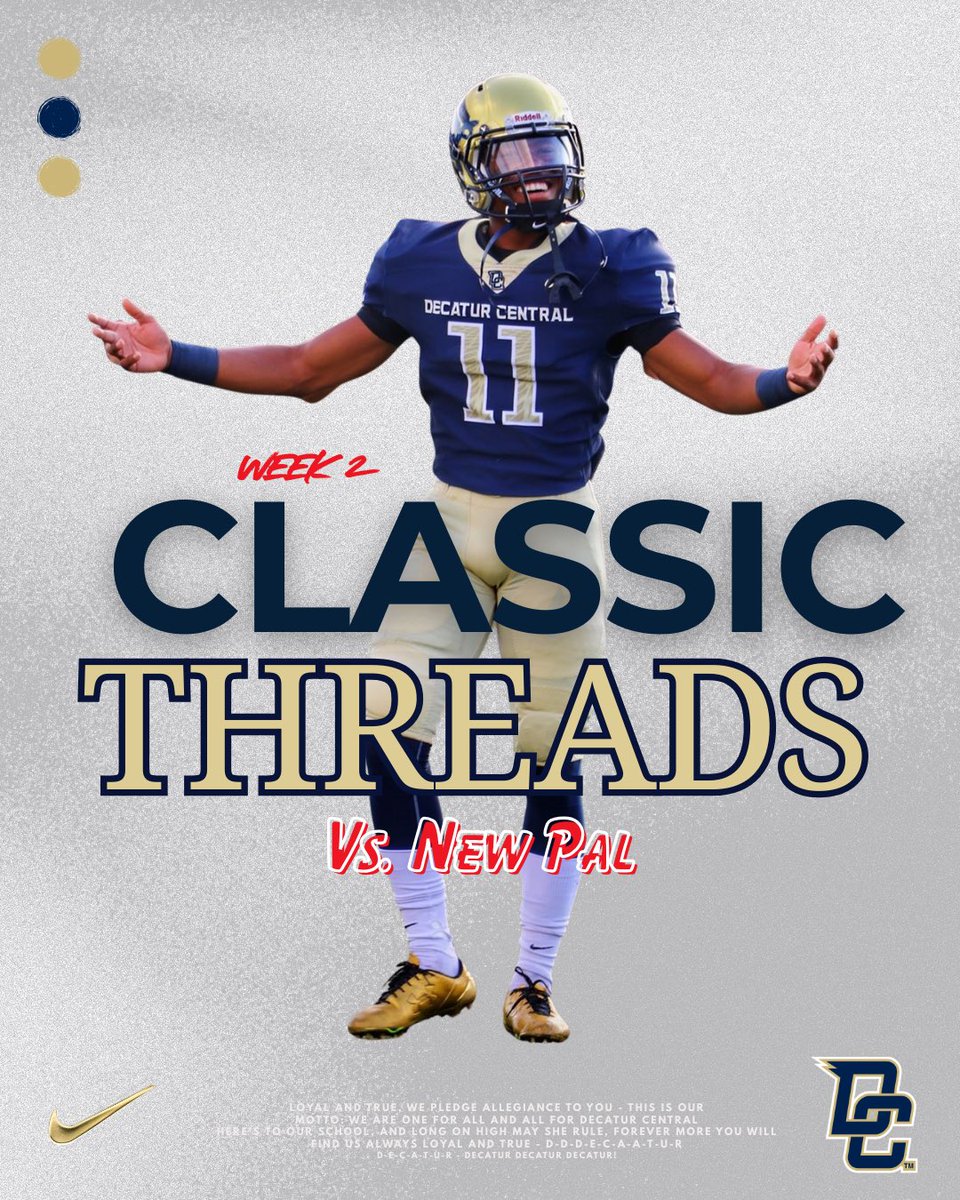 DCHawkFootball's tweet image. Threads 🧵 Week 2

A classic fit for the home opener  |  @nike 

Mission Impossible 
#300  |  #ABAP
💙💛🦅🏴‍☠️