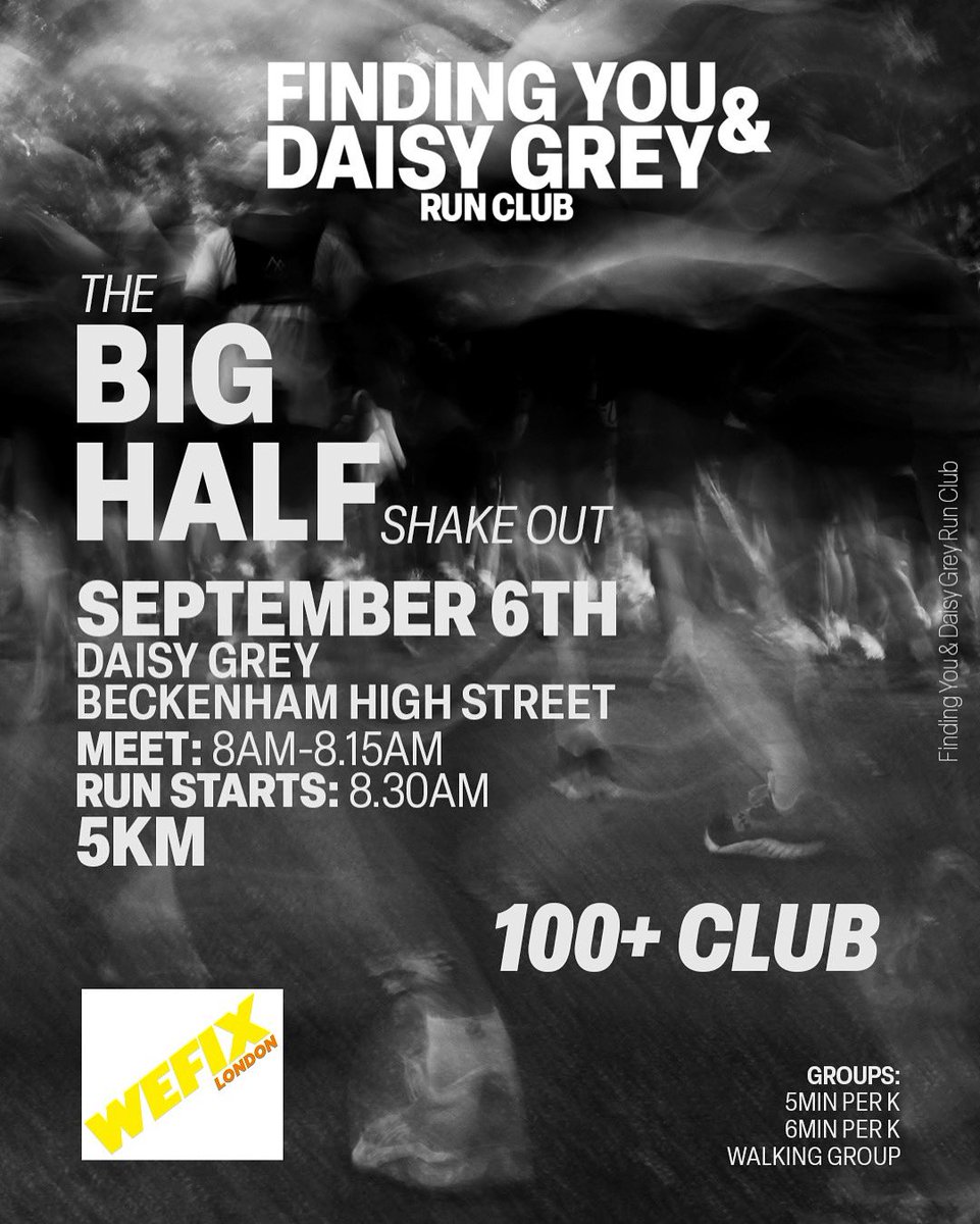 WeFix_London's tweet image. 🏃‍♂️☕ On September 6th, our WeFix London team will be lacing up and joining the Run Club with @findingyoultd &amp;amp; Daisy Grey!

It’s more than just a run — it’s about supporting mental health, connecting with the community, and recharging together 💙

#WeFixLondon #FindingYou #RunClub
