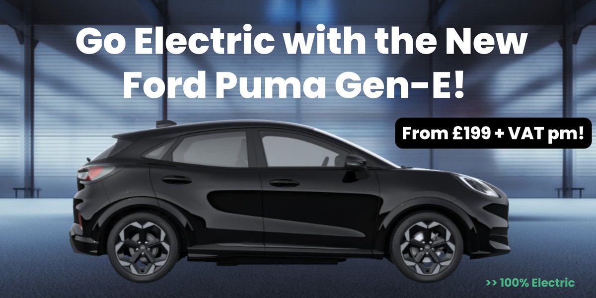 GBCarLeasing's tweet photo. ⚡ Go Electric with the All-New Ford Puma Gen-E! ⚡
🚗 From just £199 + VAT per month
✅ 100% Electric | 5 Door Auto
✅ £3,750 Gov Grant Included
✅ 75 Plate Ready &amp; IN STOCK NOW!
👉 https://t.co/8NUdhPq9jQ
#FordPumaEV #EVLeaseDeals #ElectricCarLease #GreenFleet #UKCarLeasing https://t.co/3rzb0VVhJg