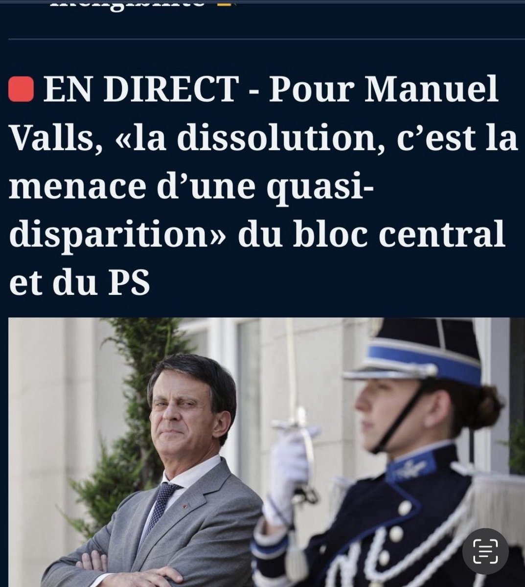 Alors vive la dissolution ! 

🇫🇷 #Europe1 #Valls