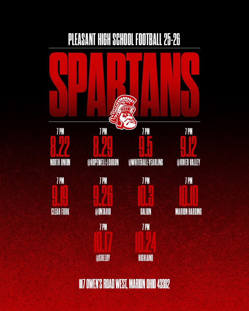 Steve Ringer (@steveringer77) on Twitter photo Here is the Pleasant Spartans game schedule! Come out and watch! <a href="/Brennanringer28/">Brennan Ringer 2026 MLB 6’3 220</a> <a href="/BrodyRinger28/">Brody Ringer</a> <a href="/PHS_SpartansFB/">Pleasant Spartans Football</a> Here is the Pleasant Spartans game schedule! Come out and watch! <a href="/Brennanringer28/">Brennan Ringer 2026 MLB 6’3 220</a> <a href="/BrodyRinger28/">Brody Ringer</a> <a href="/PHS_SpartansFB/">Pleasant Spartans Football</a>