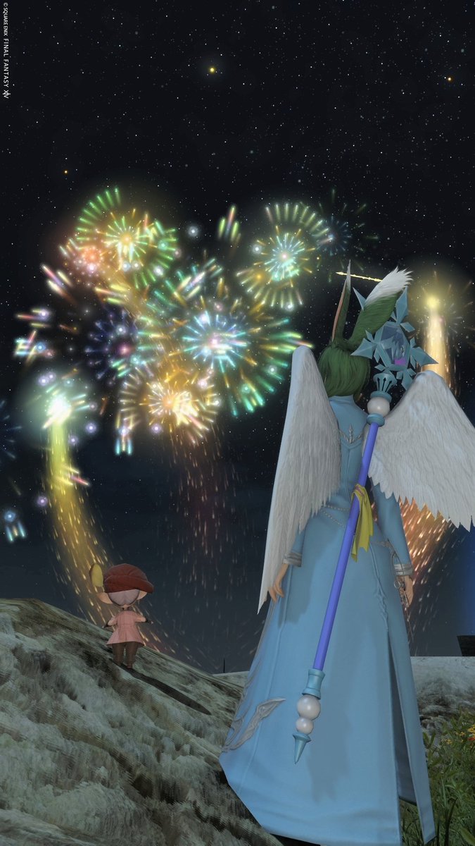 タタルさんと楽しむ新生祭🎆 #FF14