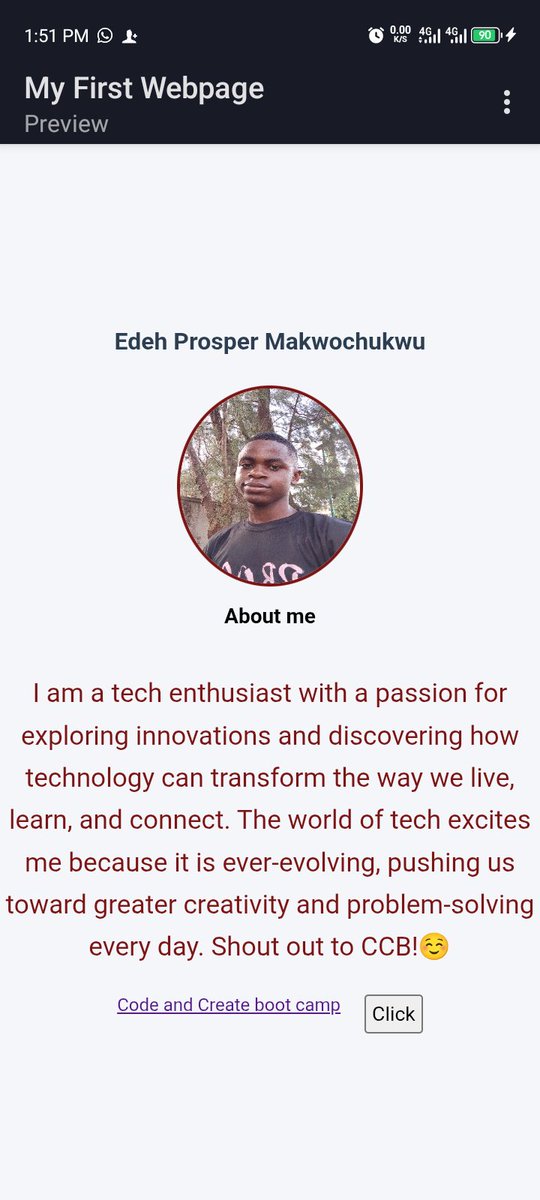 MaximumProsper's tweet image. Beginning with code and create boot camp is refreshing...
On a path to greatness and problem solving.
#codeandcreatebootcamp
#TechForGood
#sugitalskills