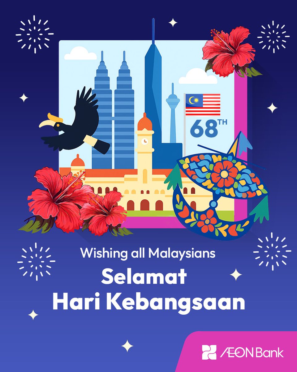 aeonbankmy's tweet image. This #MerdekaUntuk is about more than independence — it’s for empowerment, opportunity, and progress. AEON Bank is proud to walk hand-in-hand with Malaysians, empowering every step towards a brighter tomorrow. Selamat Hari Kebangsaan 🇲🇾 #AEONBank