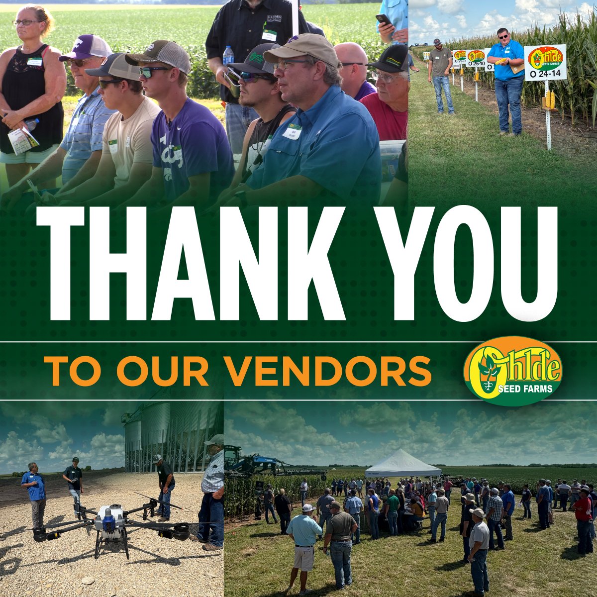 A huge thank you to all our vendors who joined us for the 2025 Know2Grow™ Field Day.
Your support makes this event possible and keeps innovation in agriculture moving forward.