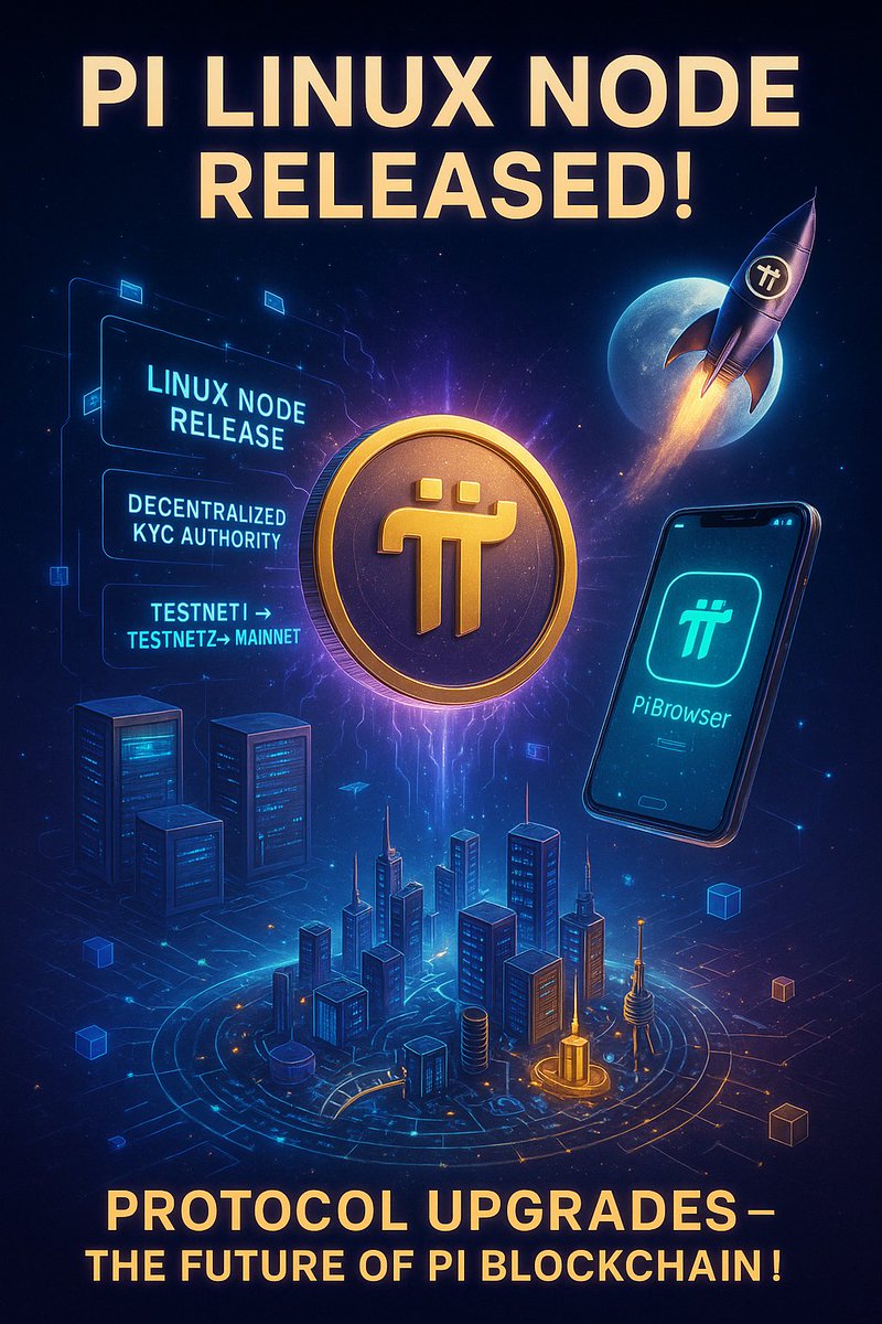Dr. Nicolas Kokkalis (@drnicolas_) on Twitter photo ๐โจ PI NETWORK LATEST UPDATE! โจ
๐ฅ๏ธ Linux Node Release ๐งโก
๐น Expands beyond Mac & Windows โ strengthens resilience & adaptability ๐
๐น Partners & services (incl. exchanges) can now use standardized node software ๐
๐น Enables auto-updates or self-managed updates ๐
๐น More ๐โจ PI NETWORK LATEST UPDATE! โจ
๐ฅ๏ธ Linux Node Release ๐งโก
๐น Expands beyond Mac & Windows โ strengthens resilience & adaptability ๐
๐น Partners & services (incl. exchanges) can now use standardized node software ๐
๐น Enables auto-updates or self-managed updates ๐
๐น More