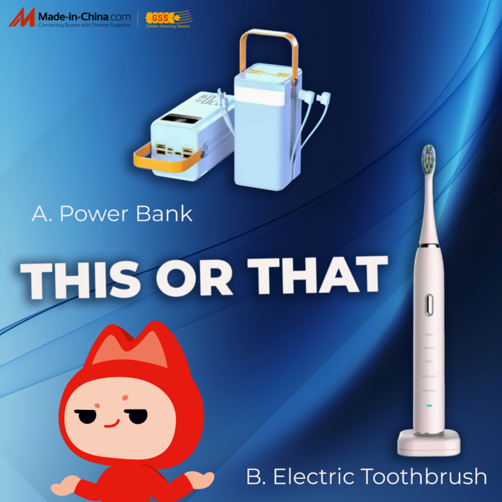 madeinchina_b2b's tweet image. If you had to pick just one essential for your day, would it be a convenient power source to keep you connected, or a powerful toothbrush to keep you smiling? 💡
#MIC #MadeInChina #Sourcing #eCommerce #OnlineShopping #SmartSourcing