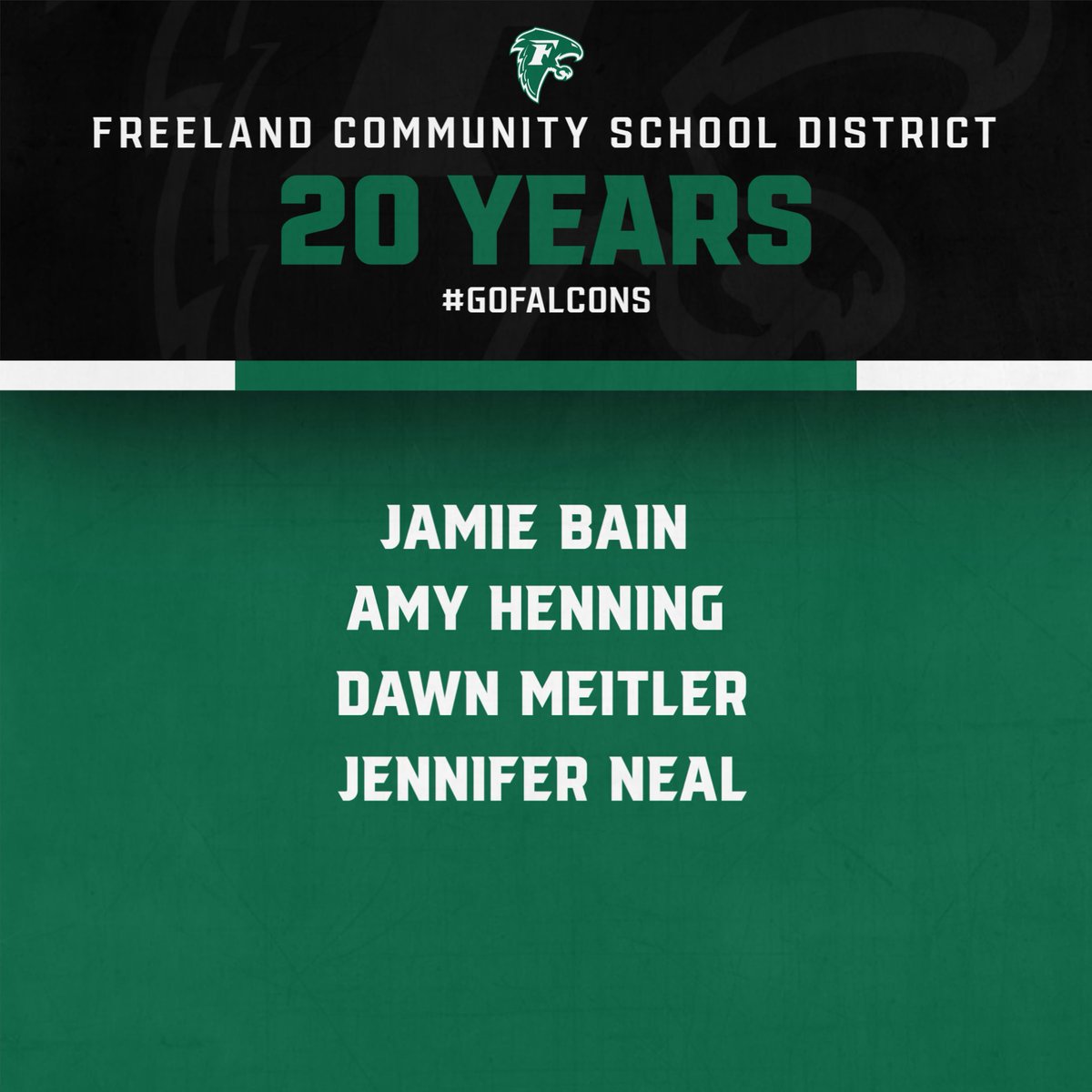 It has been a great start to the 2025-26 school year and we wanted to take a moment to shout out our employees that have hit significant milestones with the FCSD. Thank you to this group of Falcons who have dedicated 20 years of service to our district!

#GoFalcons