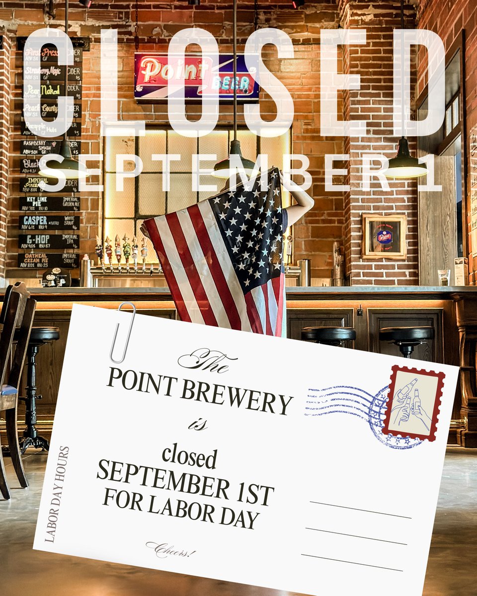 Reminder!! We are closed Monday!