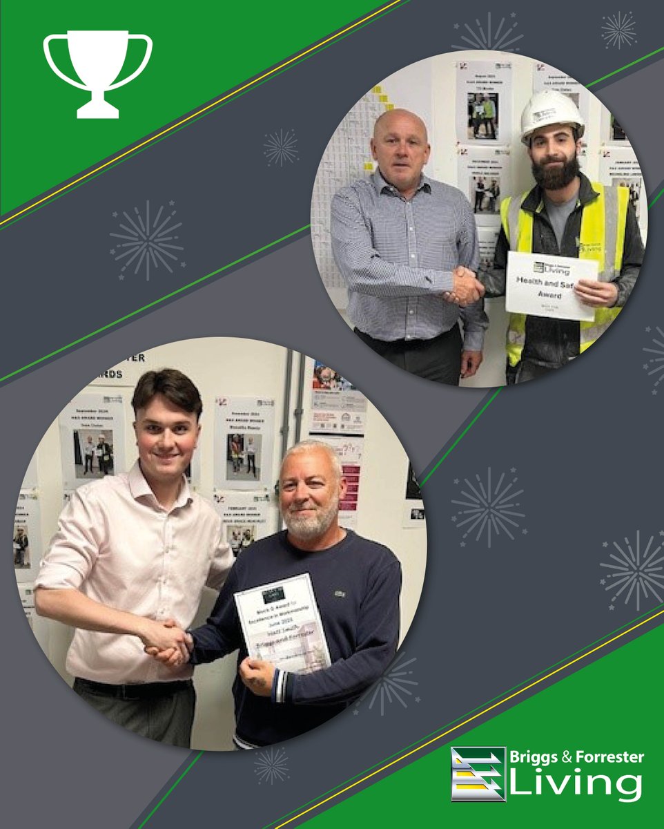 BriggsForrester's tweet image. ⭐ON-SITE EXCELLENCE ⭐

Congratulations to Matt Smith and Tumay Jengiz on receiving the monthly West End Gate project awards. 

#excellenceateverylevel #employeerecognition #healthandsafety #worksafe  #OnSiteExcellence #QualityAssurance #ConstructionExcellence #WorkplaceSafety