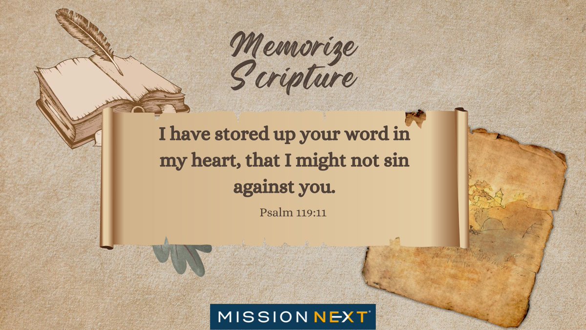 MissionNext's tweet image. Memorizing Scripture is a powerful way to stay grounded in the Word and keep growing in your faith. 📖✨ Want to learn more about how to get started? Check out this article on memorizing Scripture: thegospelcoalition.org/article/gospel…

#MemorizeScripture #Faith #Learn #Grow #LoveGod