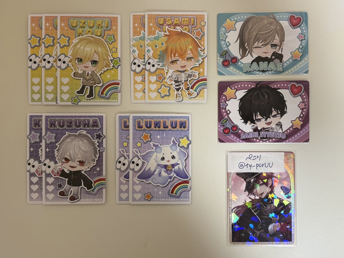 ty_pcrUU's tweet photo. 【交換】にじさんじ PIGGPARTY ピグパーティ ピグパ  チップス カード

譲：画像1枚目
求：画像2枚目
　　※ALTご確認ください

郵送交換、もしくは都内手渡し
どなたでもお気軽にお声がけください https://t.co/VPm8VtgNpl
