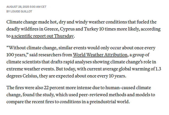 "Climate attribution" is a classic snake oil sales operation, where people make money in exchange for creating fake statistics blaming bad weather on the burning of fossil fuels.

politico.eu/article/climat…