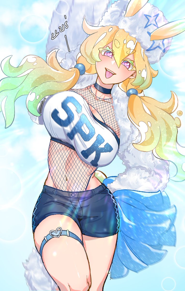 #MPC5event3 #MPC_CheerleaderClub 

ถึงจะเกิดปัญหานิดหน่อยเกี่ยวกับชุด 
แต่พวกเธอก็สามารถแก้ไขสถานการณ์ได้อย่างดีเยี่ยม

"หึ ! ฉันเกลียดมอนเตอร์ที่เล่นตุกติกที่สุดเลย !"

"คิดว่าพวกเราไม่มีทางหาชุดได้ทันล่ะซิ ~ !"

ในจังหวะที่เชียร์ไปนั้น เธอก็หันไปแลบลิ้นใส่พวกลีดของเอสเปอร์