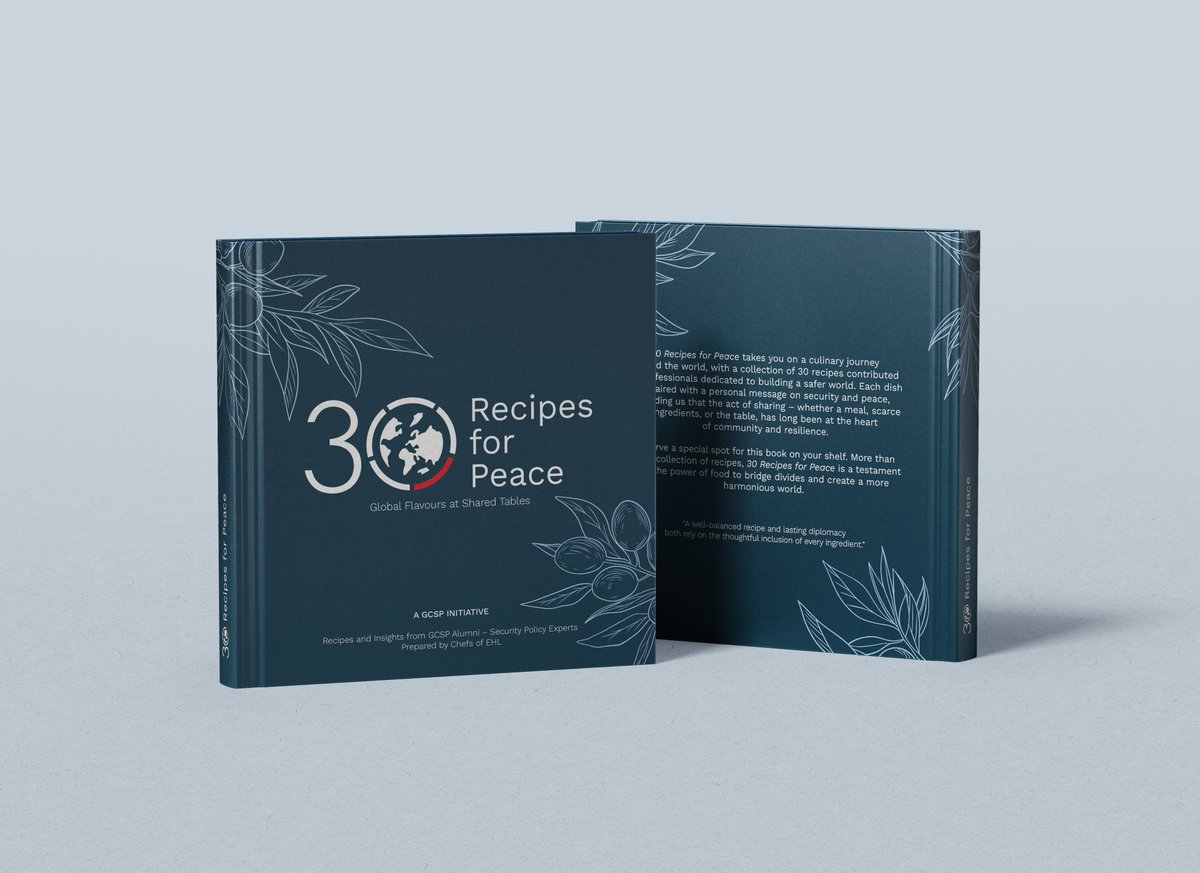 TheGCSP's tweet image. #30RecipesforPeace, created with @gcsp_alumni, highlights the #security policy network we established with support from @SwissMFA and @vbs_ddps.

This project was made possible with the partnership of @EHLnews &amp;amp; @GeneveTourisme.

Pre-order: bit.ly/4lV3aC9

#GCSP30
