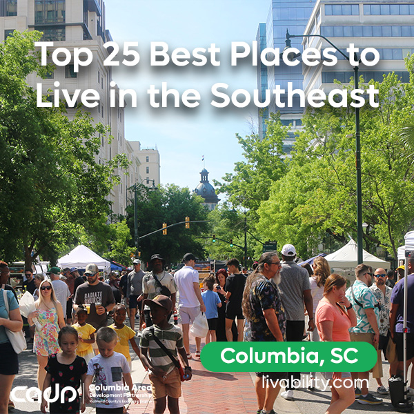 Our capital city makes the ranks for one of the best places in the Southeast to live! #ColumbiaSC has been noted among the top 25 destinations in the latest @Livability rankings, livability.com/topics/where-t…

#LiveRICHland #RichlandSC #RichlandCountySC #CADPSC <a href="/RichlandSC/">RichlandSC</a>