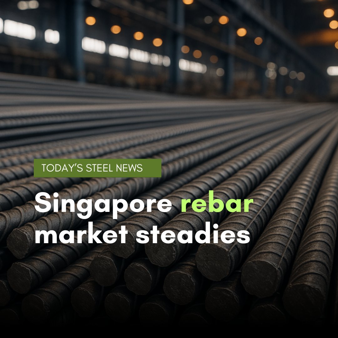 The rebar import market in Singapore is steady, Kallanish notes. The supply shortage of smaller rebar sizes is seen to be easing somewhat this week, trading sources say.

Read  more in today's #steel news: kallanish.com/en/news/steel/…