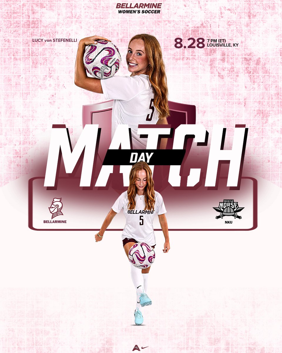 ⚽️ GAME DAY ⚽️

🆚 Northern Kentucky
⌚️ 7 p.m. (ET)
📍 Louisville, KY
🏟️ Owsley B. Frazier Stadium
🎟️ buknightstix.com/event/womens-s…
💻 ESPN+ (espn.com/watch/player/_…)
📊 athletics.bellarmine.edu/sidearmstats/w…
🗞️ athletics.bellarmine.edu/news/2025/8/27…

⚔️ #SwordsUpBU ⚔️