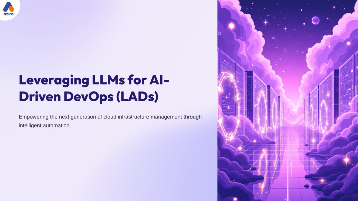 AziroTech's tweet image. With LADs (Leveraging LLMs for AI-Driven DevOps), teams can automate complex configurations, build adaptive feedback loops, and enhance fault tolerance — all while cutting manual effort and optimizing cloud resources.

#LLMs #Aziro #AziroTechByte