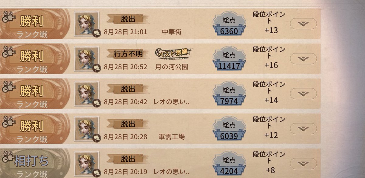 やっちさんへ
この度はゲートを坊主塞ぐという
暴走に走り大変申し訳ありませんでした

やちさんのおかげで
負け無しランクです
今後もご贔屓によろしくお願いします

ps
その後にガラテア140秒チェイスしたのでゆるしてください