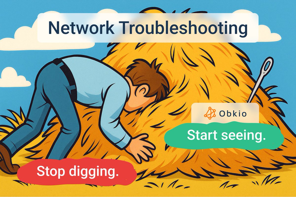 obkio_com's tweet image. Looking for #networkissues like they’re a needle in a haystack?
IT pros spend hours digging through SNMP traps, blaming ISP, toggling cables...
🔧 But the problem isn’t buried, it’s right there.
You just need the right tool.
#Obkio tells you what and where, instantly.