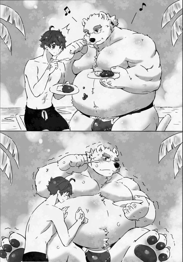 suzuapi2's tweet image. 放サモファンアート。絵再掲。レイヴ先輩のプタプタお腹～レイヴ先輩ぬいの服作りたいな