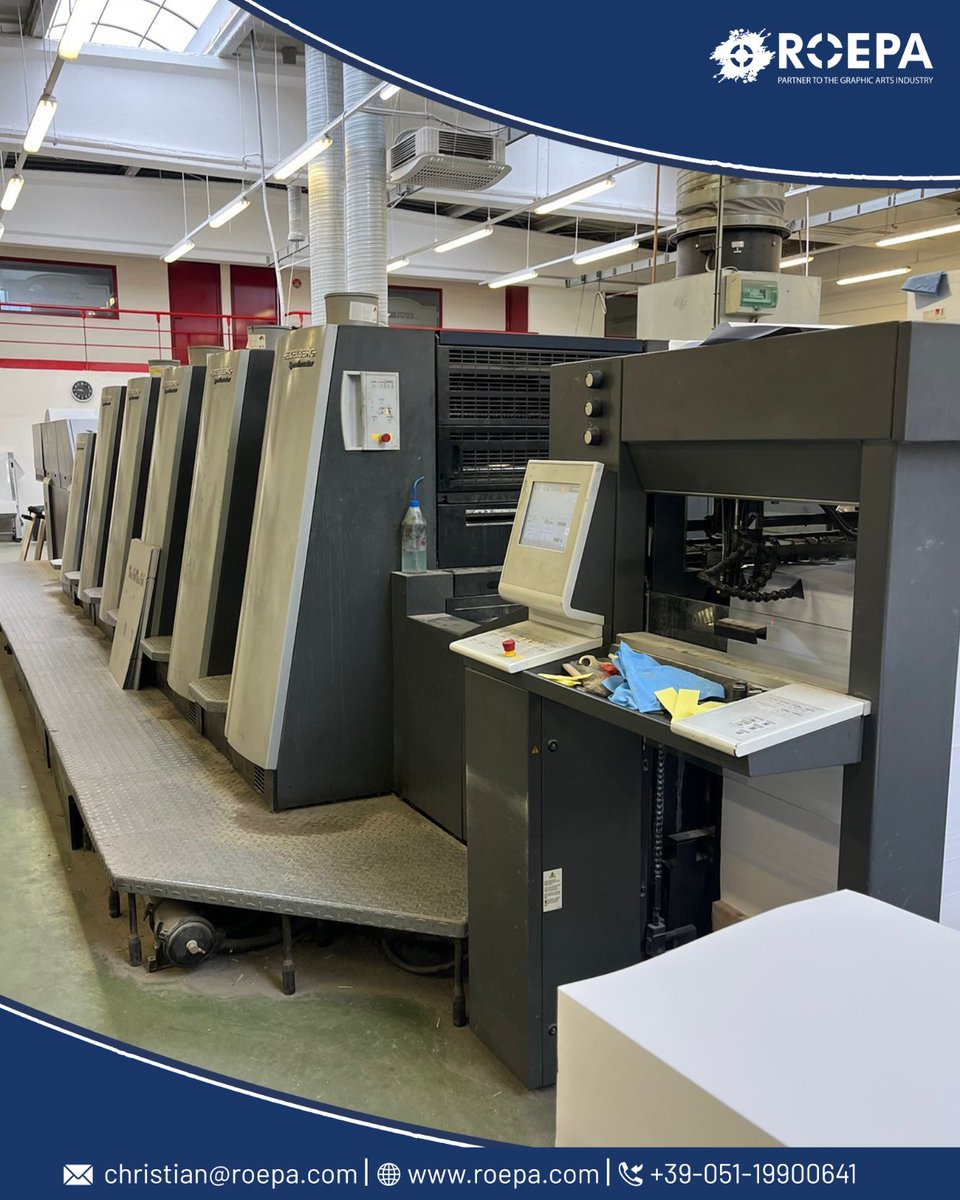 christianseghi's tweet image. A powerhouse for commercial printers seeking productivity and quality.
 
Introducing Offer 379488 — HEIDELBERG XL 75-5+LX (2012), a five-color offset press.
 
Explore More – 🌐 roepa.com/offers/379488

#ROEPA
📞 +39 051 19900641
📩 christian@roepa.com

#Printing #OffsetPress