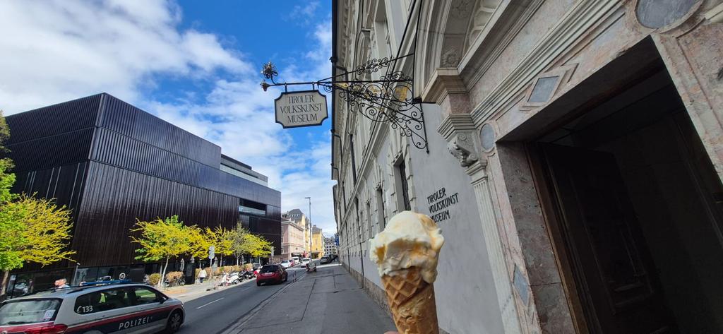 Un heladito antes de partir.