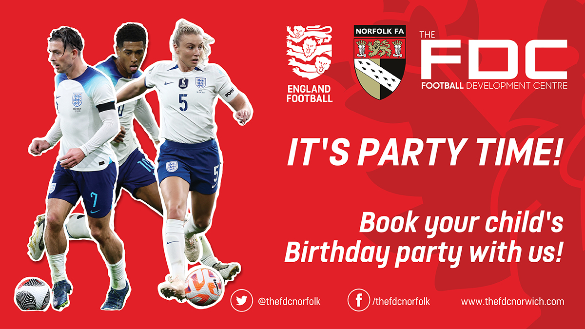 𝐏𝐚𝐫𝐭𝐲 𝐖𝐢𝐭𝐡 𝐔𝐬! 🥳

Here at The FDC, we have the perfect venue to celebrate your child's birthday! ⚽

Find out more now 👇
norfolkfa.com/about/the-fdcs…