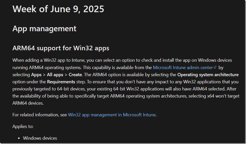 scdudes's tweet image. This post includes a #PowerShell script using #GraphAPI to audit and disable #ARM64 support for specific Win32 apps. It outlines the prereqs, best practices, and auditing before modifying, excluding ARM64‑native apps and more.
systemcenterdudes.com/intune-arm64-s…
#MSIntune #Configmgr
