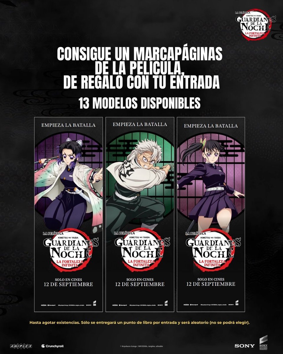 ocine_es's tweet photo. ¡Consigue un punto de libro aleatorio de Guardianes de la Noche: La Fortaleza Infinita, con la compra de tu entrada para ver la peli en OCINE! 😱 Repartiremos uno por entrada, desde la primera sesión del estreno, hasta agotar existencias. ➡️🎟️https://t.co/JBUpcawsix https://t.co/O5XBWJ1pKq