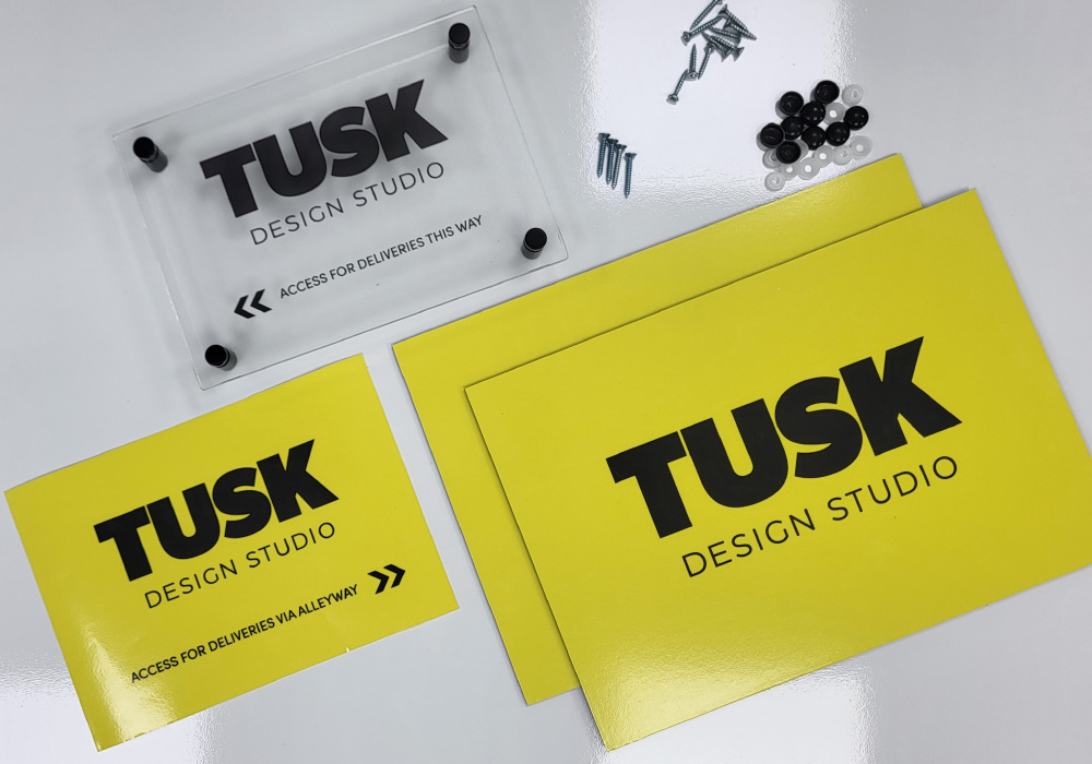 Tusk Office Signs. Help direct your clients and visitors. Contact us on 0161-776 0527 or enquiries@signsnw.co.uk
#signsnorthwest #northwestsigns #signmakers #mountedsigns #interiorsigns #signdesign #wallsigns #acrylicsigns #manchestersigns