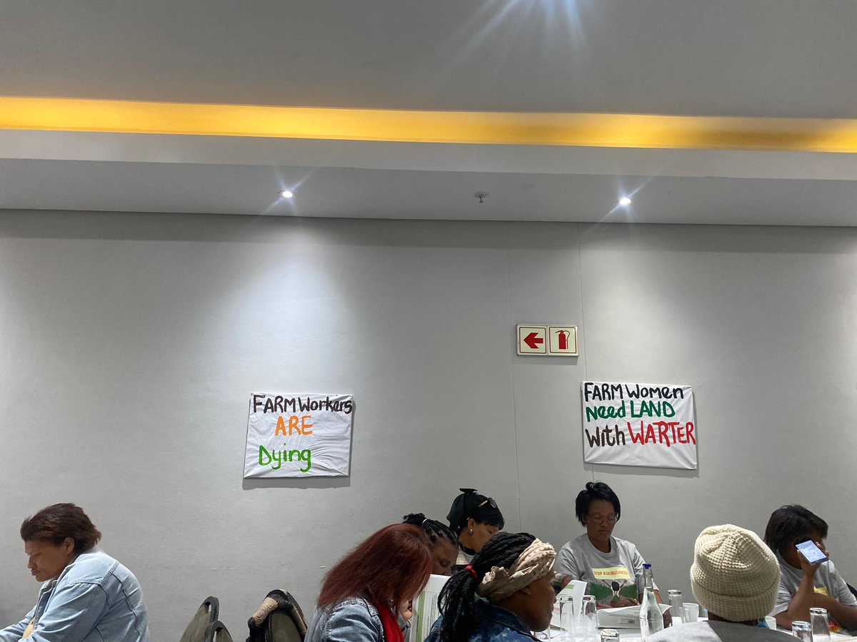 AFRA Land Rights Officer, Luyanda Ncengwa, is participating in 3 days  National Farm Workers Platform 2025 in Cape Town. Luyanda is with Khanyo Ndlela.

#Justice_through_Land_and_Sustainable_Livelihoods