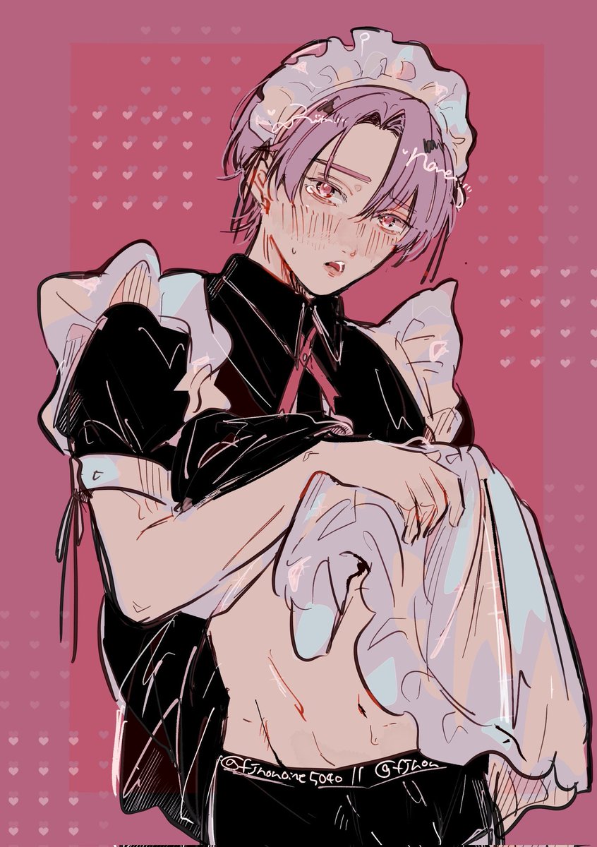 攻めにお願いされて
メイド服で∣ժ̅め撮ﾚ) させられる受け
#創作BL