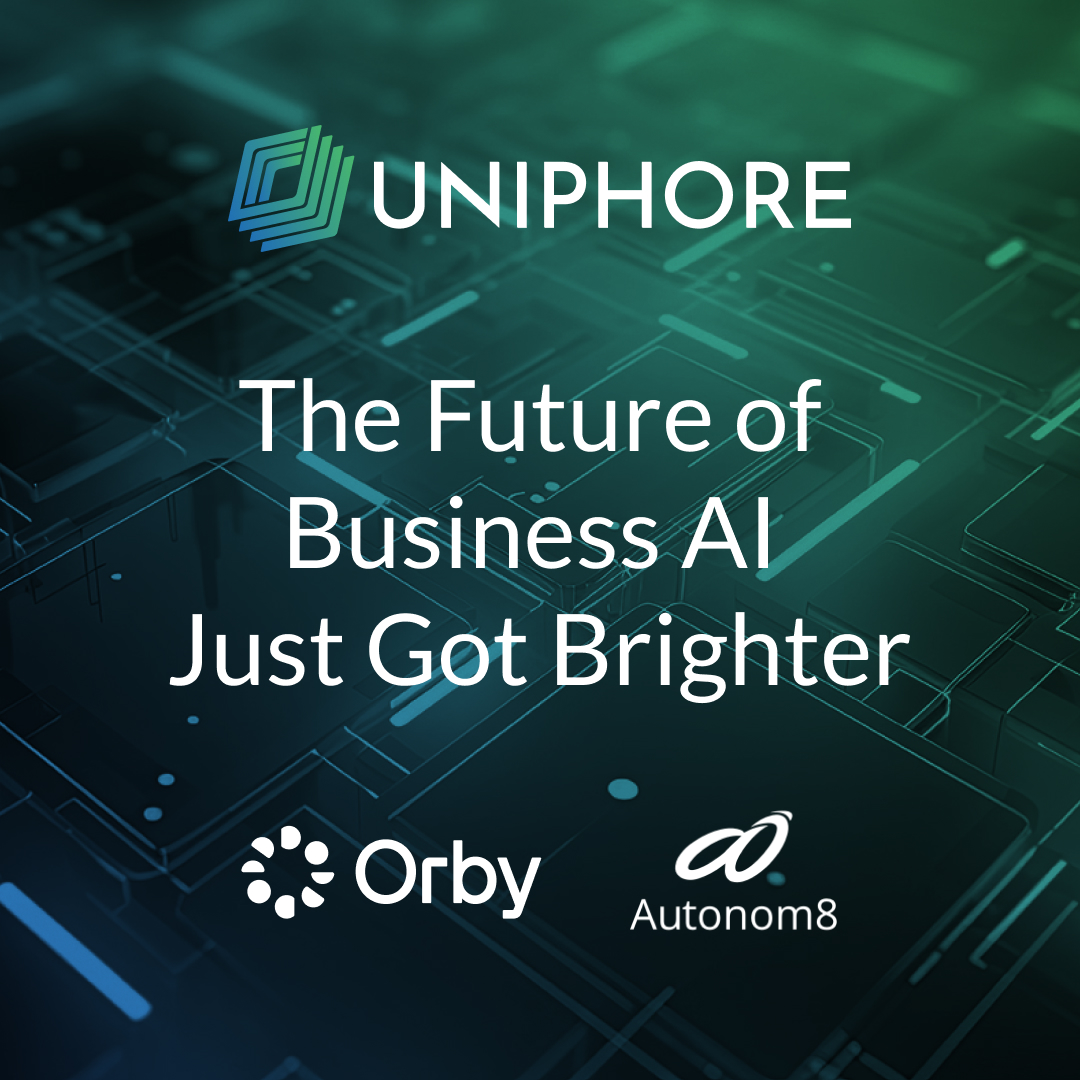 The future of Business AI is brighter with the announcement of @Uniphore's acquisition of Orby AI and soon Autonom8. We are uniting unmatched research, engineering, and enterprise experience to shape Business AI on a global scale. #BusinessAI shorturl.at/vTMn1