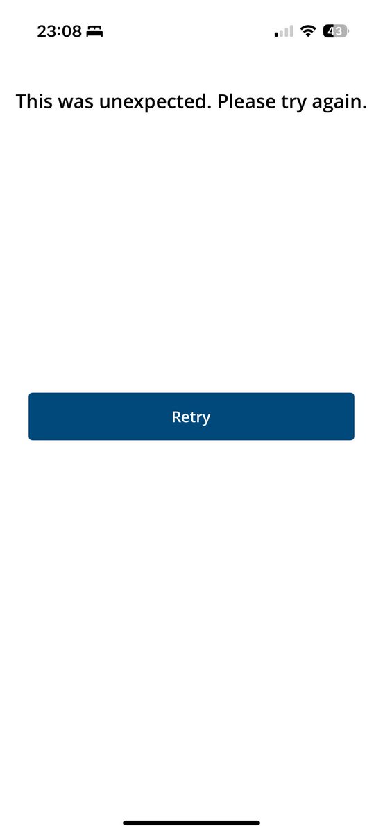 davidtickle's tweet photo. Error message. https://t.co/784RpqEN7M