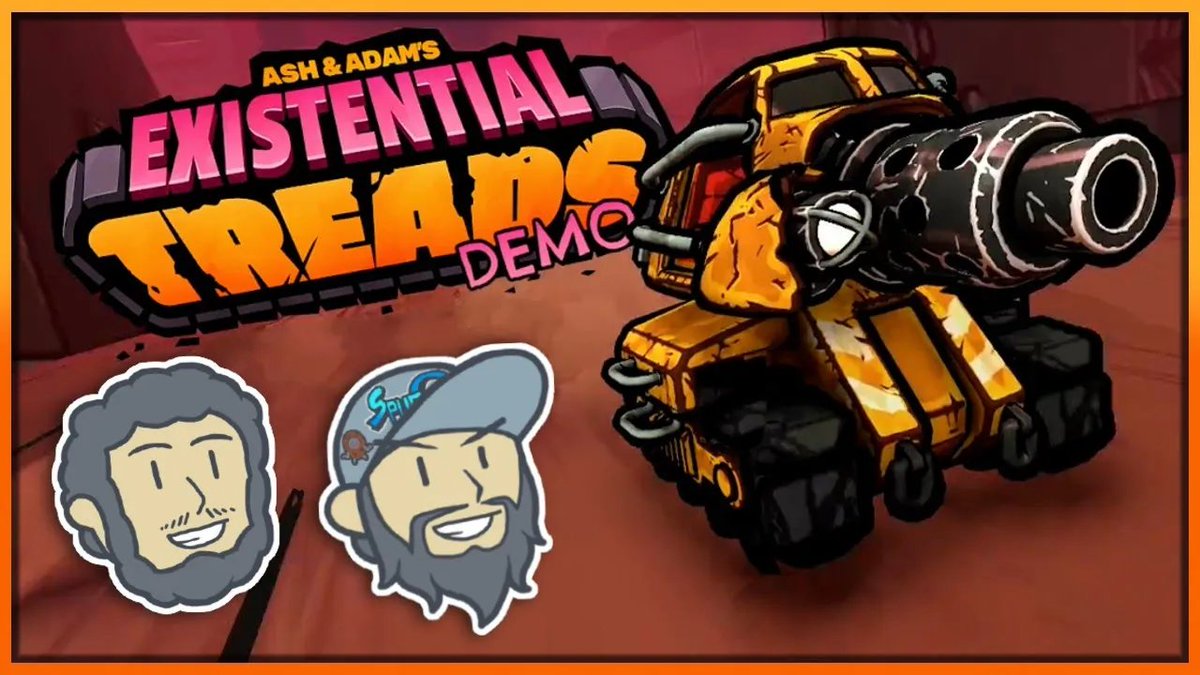 Driving a tank around destroying ruins of the old world, finding settlers, gathering resources from the destruction to build new buildings, defending the new settlement from waves of enemies and reclaiming the land in Existential Treads by <a href="/AshAdamsGames/">Ash & Adam are making Existential Treads</a>  youtu.be/nNLZPHzhshs