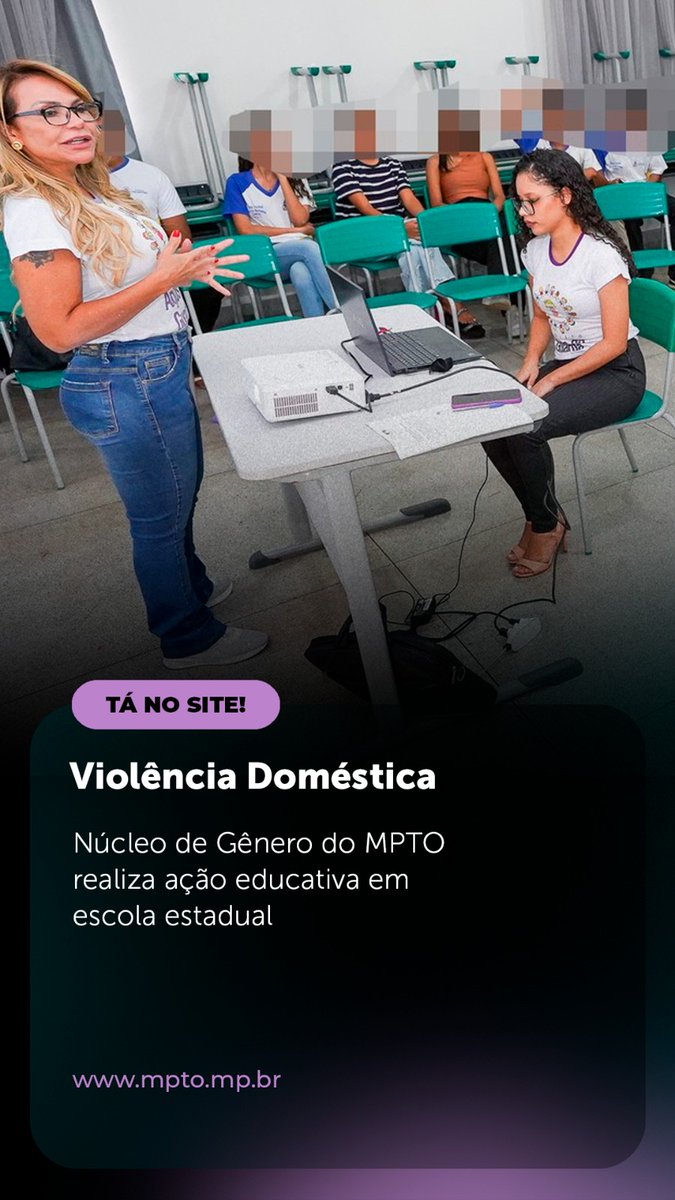 👉Núcleo de Gênero do MPTO realiza ação educativa em escola estadual

🖥️x.gd/eJm1V

👉 Seus direitos foram desrespeitados?
📞 Ligue 127.

#MPTO #MPTOAtuante