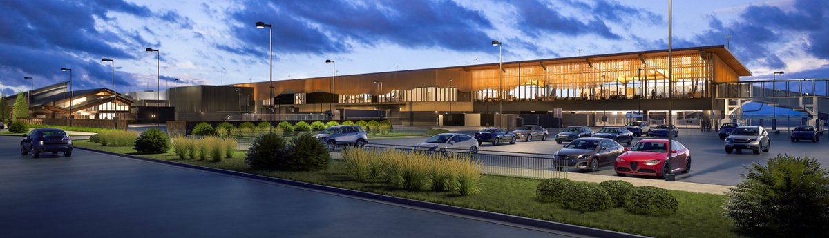 Excited to team up with Hennebery Eddy Architects, South Town Glass &amp; <a href="/SkanskaUSA/">Skanska USA</a> on the Redmond Airport Terminal Expansion in Oregon 🛫 

Check out our Infiniti™ fins on the facade👇

 🔗 levolux.com/contact/
 📸: <a href="/flyrdm/">joe caps</a>
#Architecture #AirportDesign #RedmondOregon