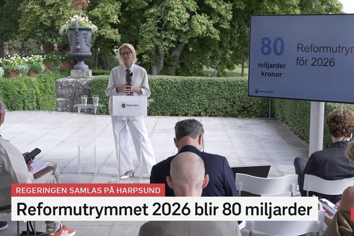 Reformutrymmet hela 80 miljarder kronor i regeringens budget för valåret 2026.
