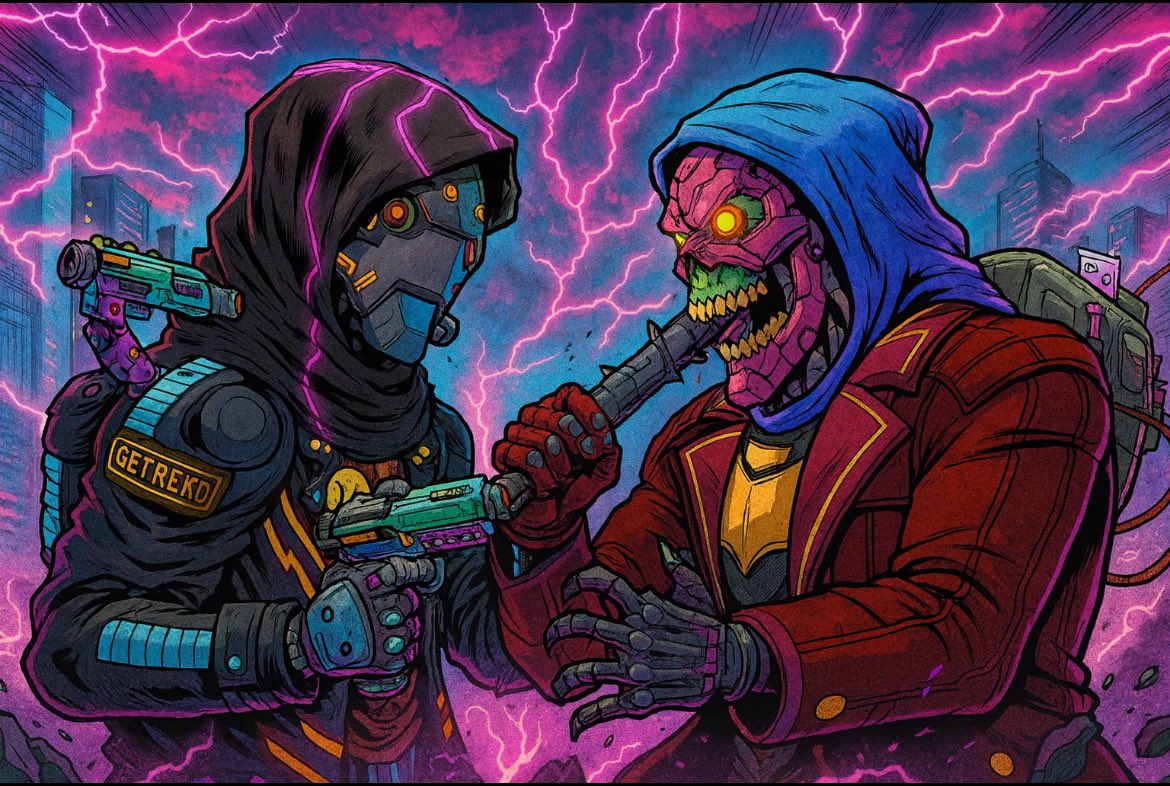 sirsimba55's tweet image. ⚡ Two Toolheads. Once brothers, both defenders, now enemies.
@CnftTools 

The Vault of Origins holds the first code of the chain.
One fights for order.
One corrupted by power.

Only one survives. 🛠️💀

#CNFT $TOOL #Toolheads