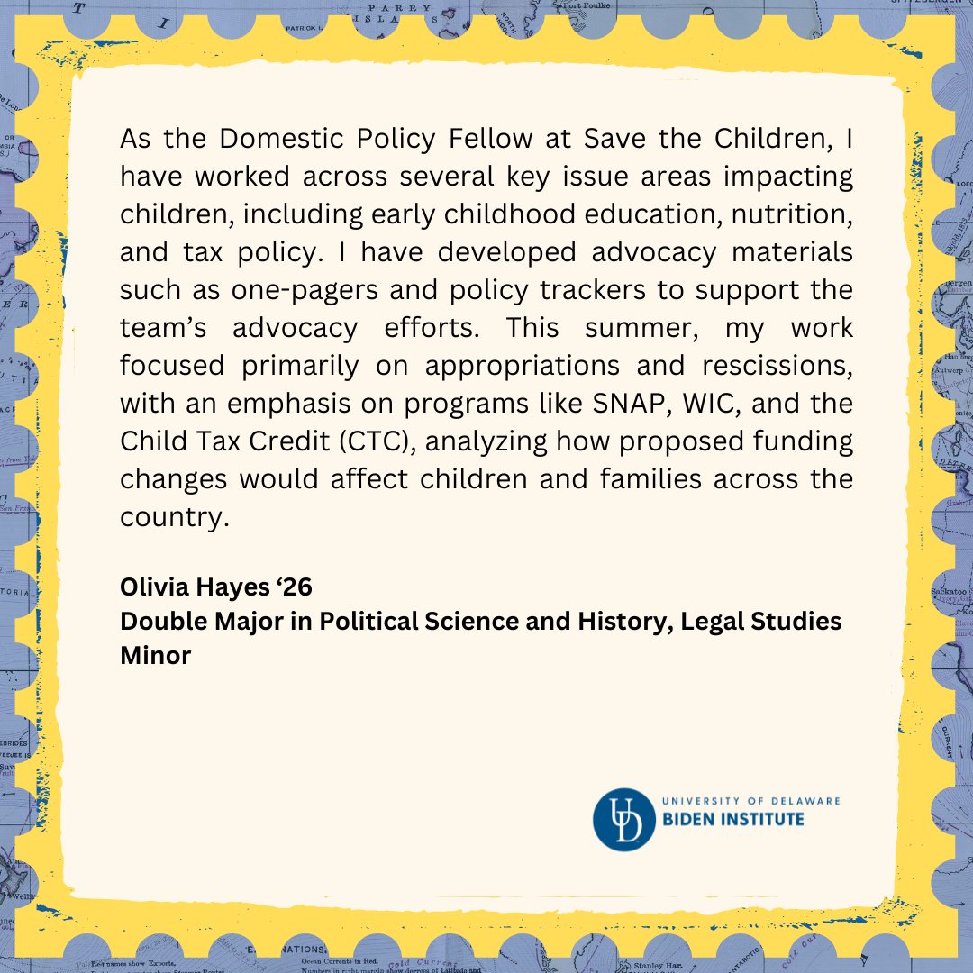 Today, we’re featuring our next postcard from Olivia Hayes, who interned with Save the Children this summer! 

Save the Children is a global non-governmental organization. They work to ensure children survive and thrive in the United States and globally.

#BISummerIntern