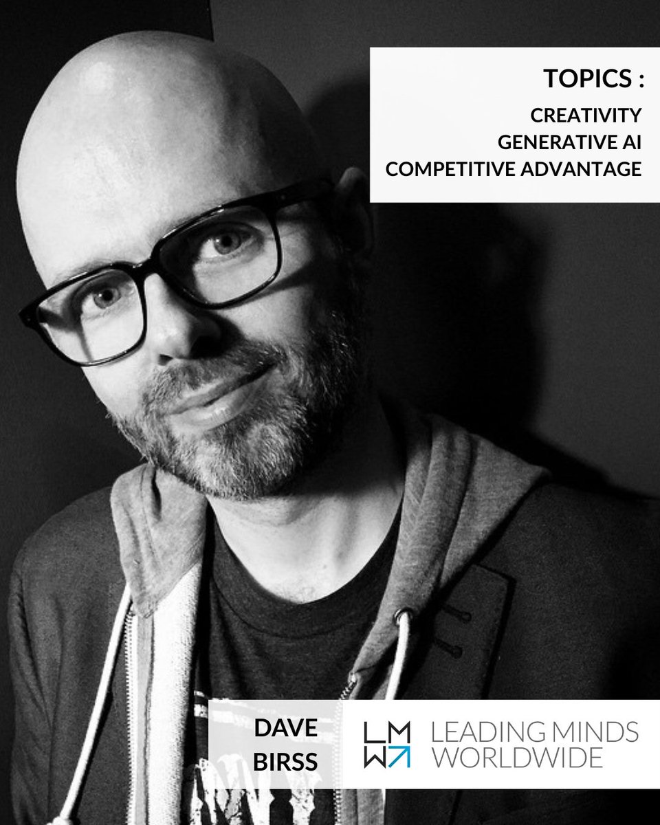 leadingmindsww's tweet image. Reach out today to explore how @DaveBirss can inspire your audience and drive lasting impact.
 #KeynoteSpeaker #LinkedinLearning #ConferenceSpeaker #CriticalThinking #AI #ChatGPT #ShatteringAssumptions  #NewIdeas #NeuroScience #HowToGetToGreatIDeas #GenerativeAI #AIWorkshops