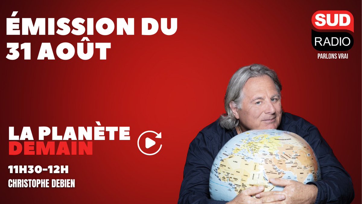Vous avez manqué La Planète Demain avec
<a href="/ChrisDebien/">Christophe Debien</a> ? Retrouvez le replay de l'émission du 31/08

sudradio.fr/programme/la-p…