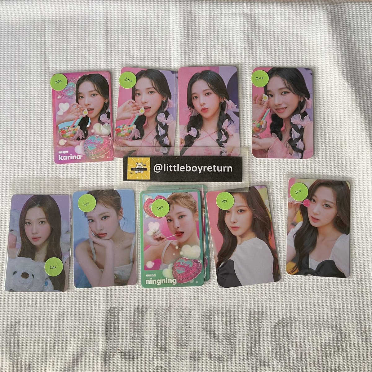 ส่งต่อการ์ด trading card candy caendy md ขายเทเหมากอง

✅ทั้งหมด 10ใบ 400 บาท

📮ส่งฟรีems

 #ตลาดนัดaespa #ตลาดนัดเอสป้า