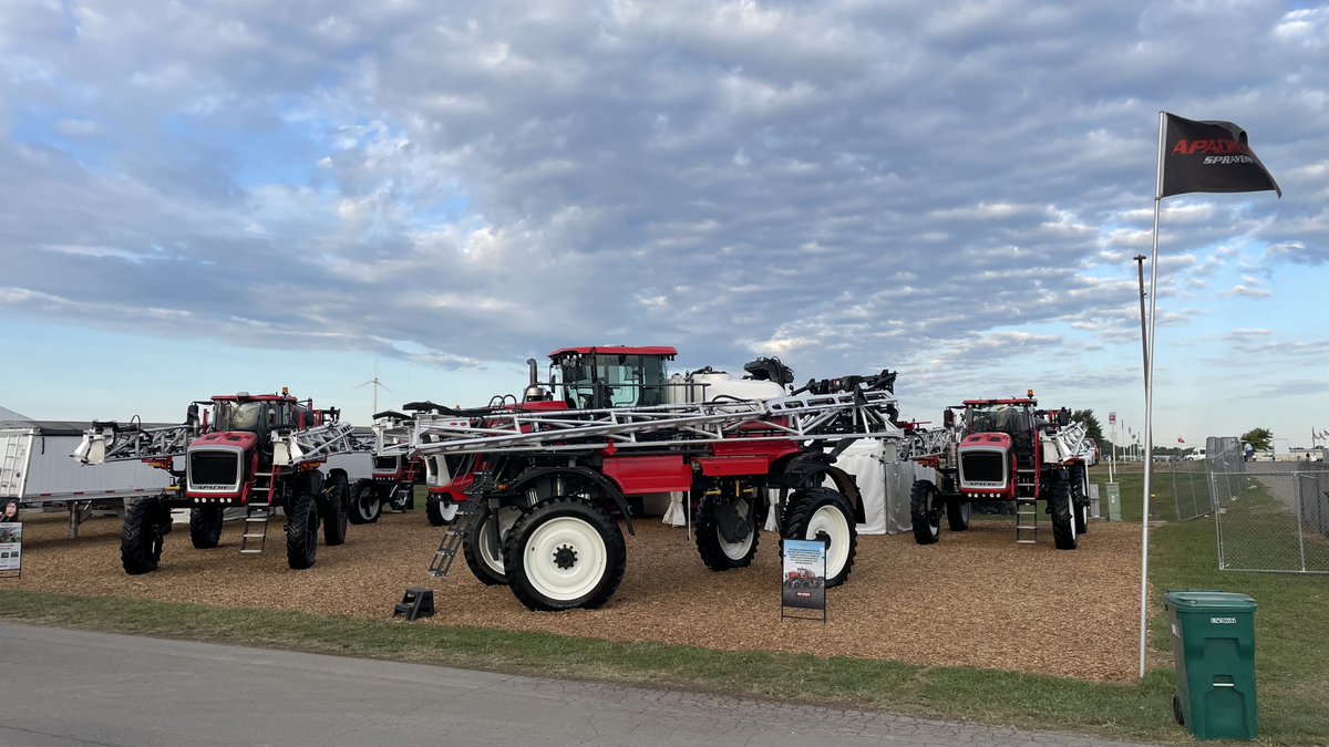 Today is the final day of the Farm Progress Show in Decatur, IL.
We have great weather today, with still plenty of time to drop by our booth.  We'll be here until 4:00PM, Booth #27W

#ApacheSprayers